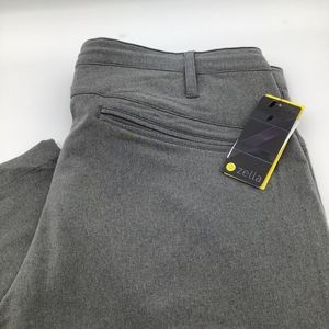 Zella Mens Gym Training Lightweight Zelflex Stretch Pants Grey Size 38 x 30 NWT‎